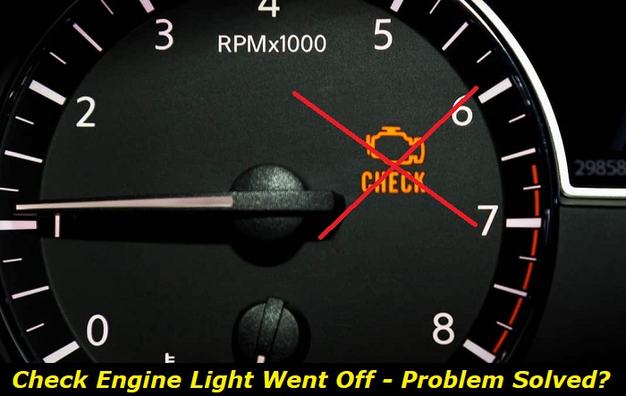 check engine light went off by itself